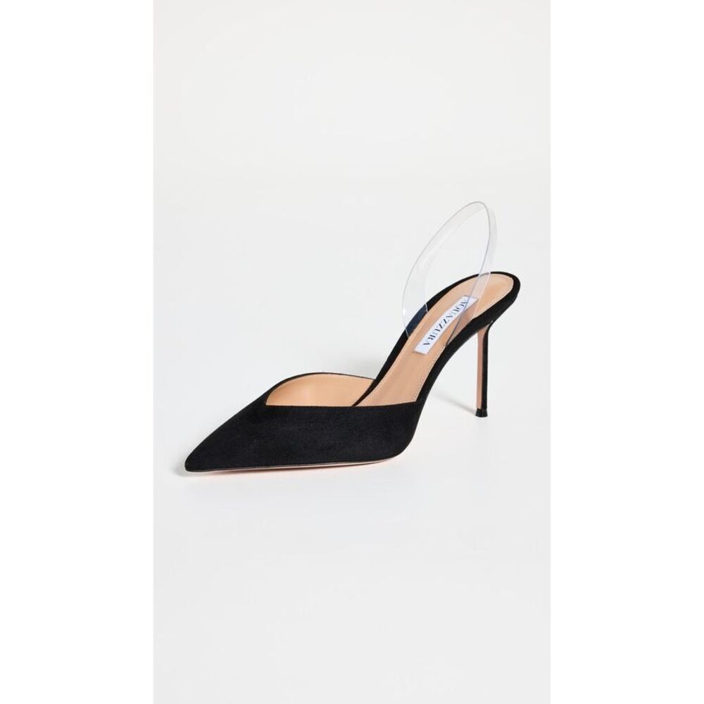Aquazzura V Plexi Sling 85 Pumps Size 39.5 $875 - Picture 2 of 13